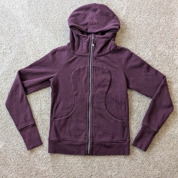 lululemon athletica Tops - Lululemon Athletica Scuba Hoodie Full Zip Purple 6 Small/Medium